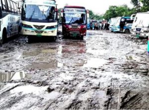 গোপালপুর বাস টার্মিনালের বেহাল দশা
